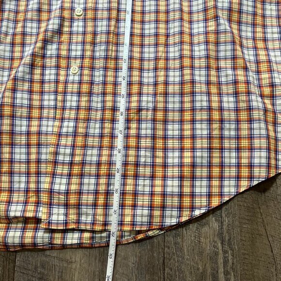 Vintage Polo Ralph‎ Lauren Blake Plaid Short Sleeve Button Down Shirt Mens Large - Picture 6 of 6